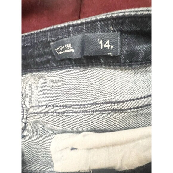 J Jill Jeans Women Size 14 High Rise Full Leg Crop Wide Leg Released Raw Hem - Picture 8 of 8